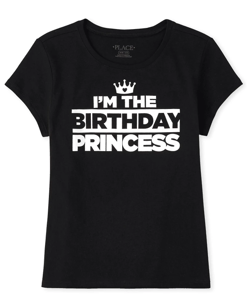 T-shirt graphique assorti pour anniversaire de famille filles