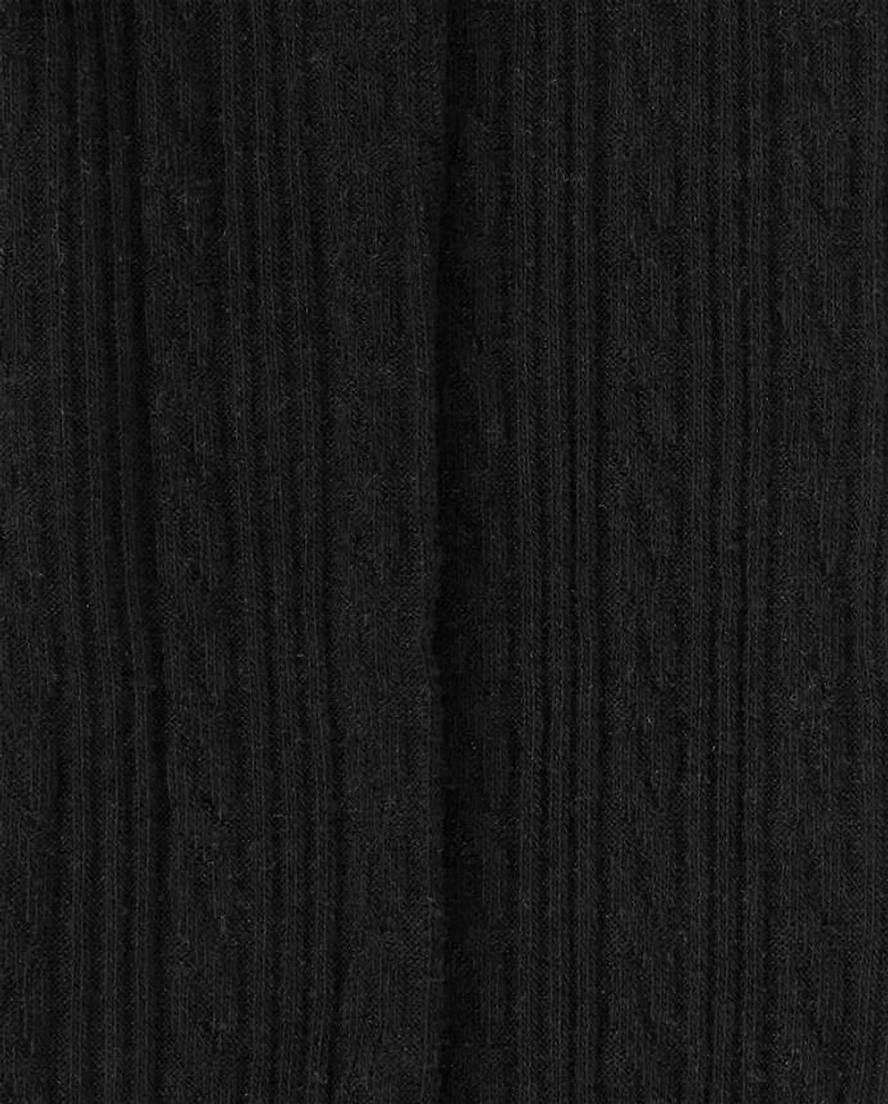 Toddler Girls Cable Knit Tights 2-Pack