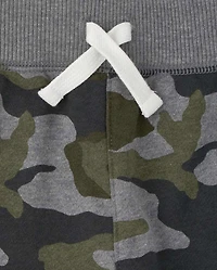 Boys Active Camo Fleece Jogger Pants
