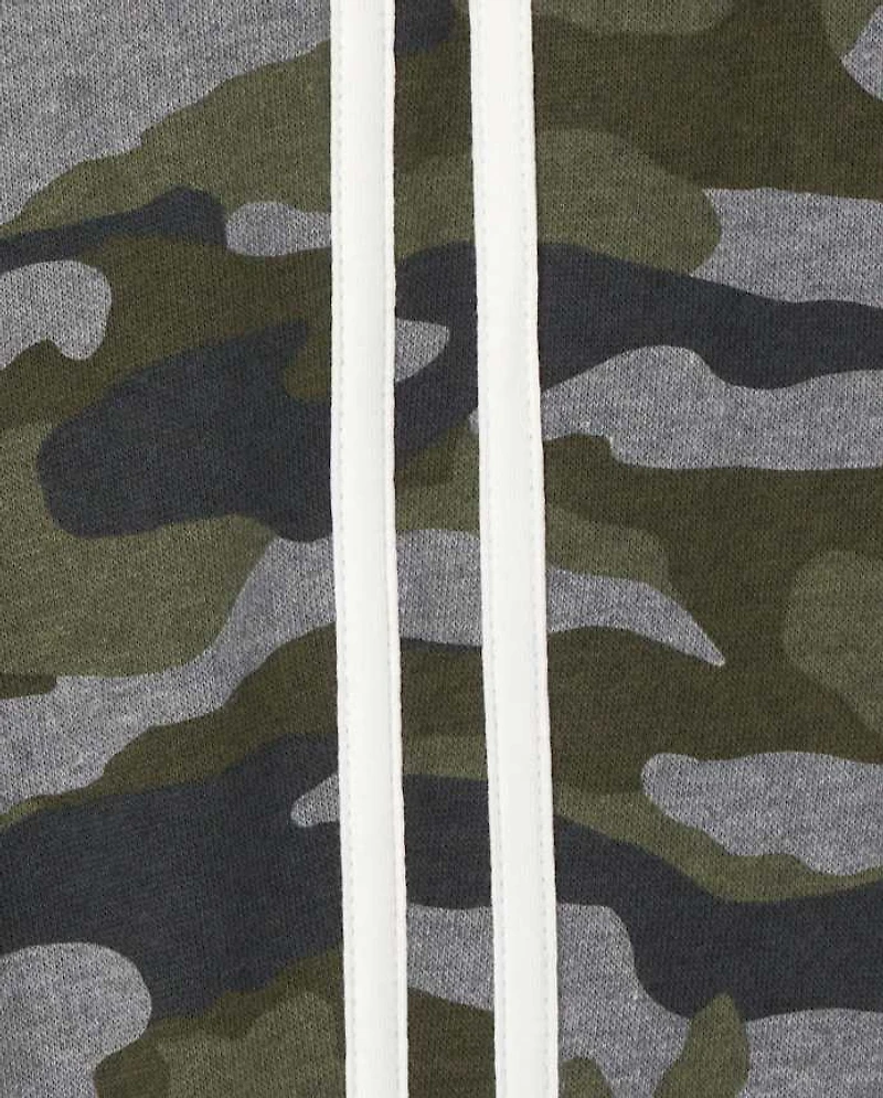 Boys Active Camo Fleece Jogger Pants