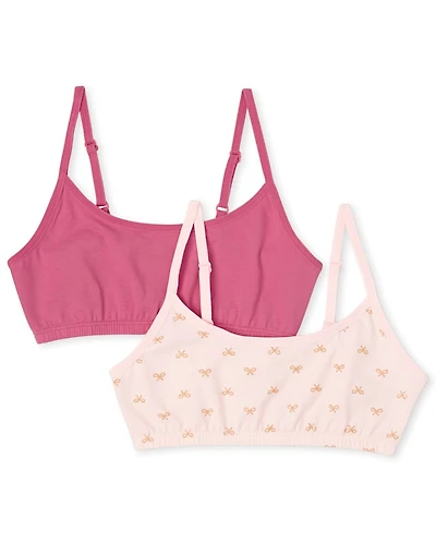 Girls Glitter Bralette 2-Pack