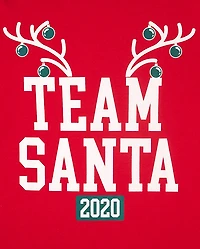 Adult Matching Family Christmas Team Santa Graphic Tee