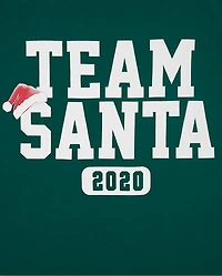 Adult Matching Family Christmas Team Santa Graphic Tee