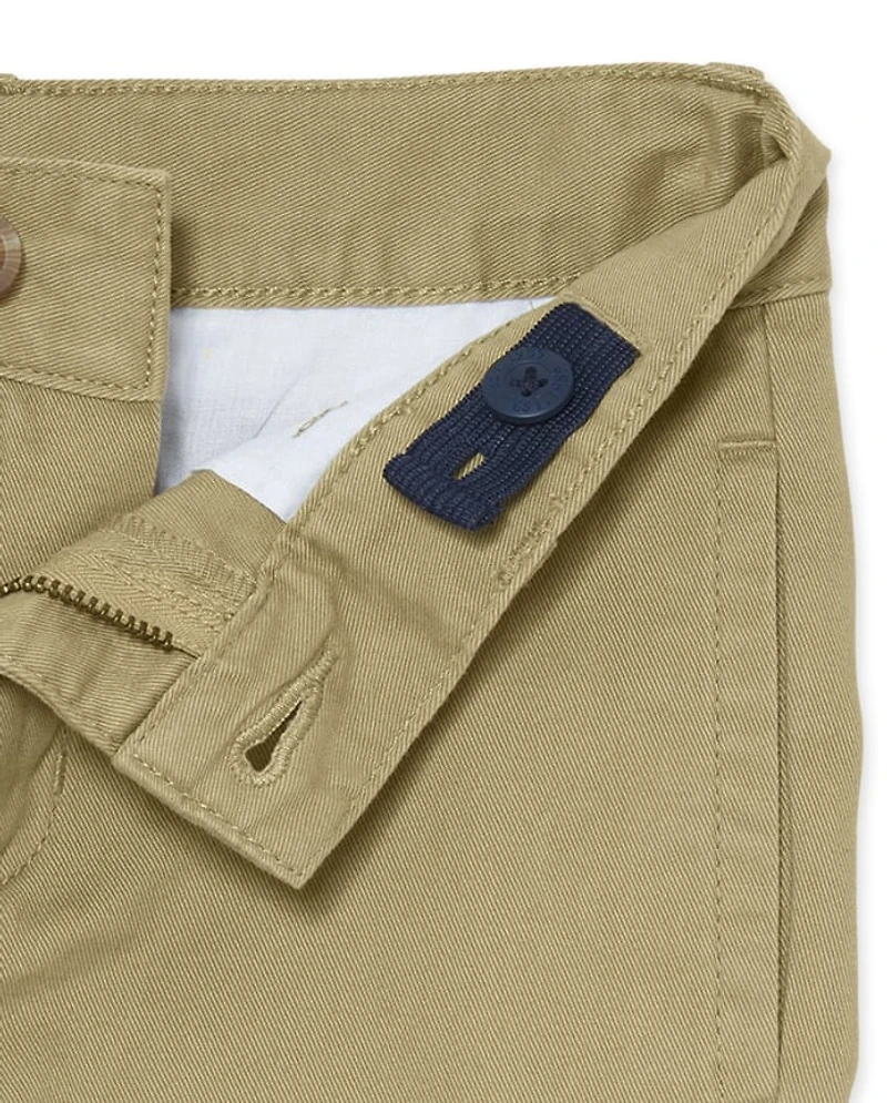 Boys Uniform Stretch Straight Chino Pants