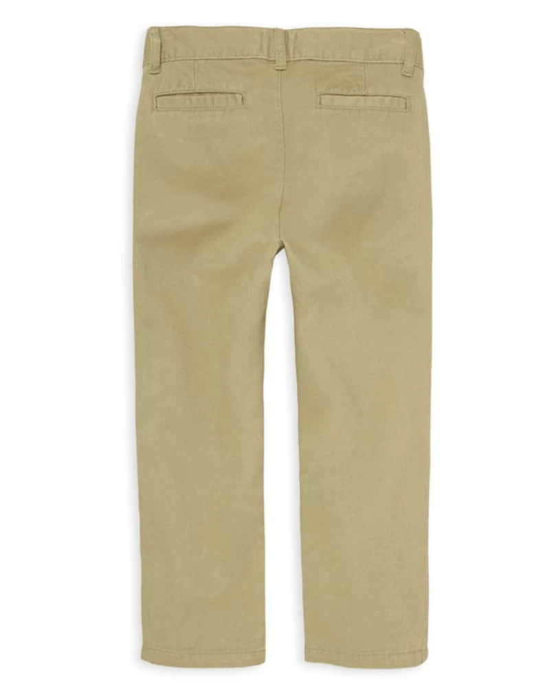 Boys Uniform Stretch Straight Chino Pants