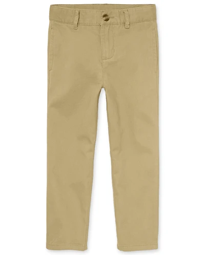 Boys Uniform Stretch Straight Chino Pants