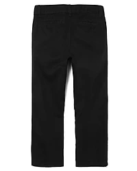Pantalon chino droit extensible pour uniforme de garçon