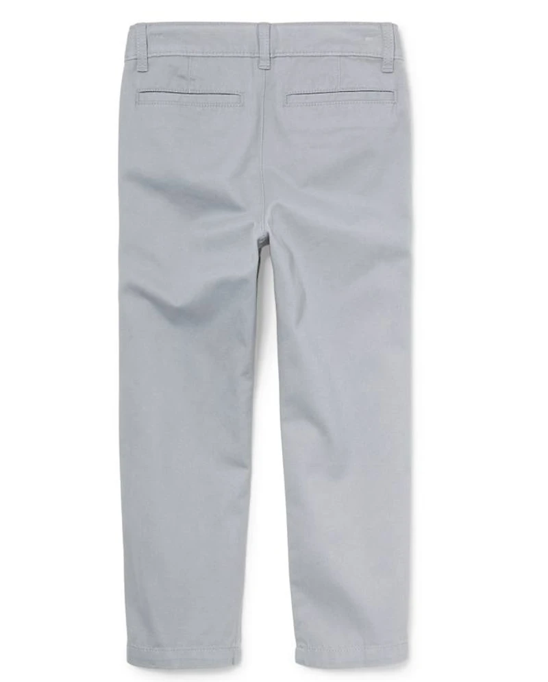Boys Uniform Stretch Straight Chino Pants - Husky