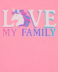 Girls Love My Family Graphic Tee