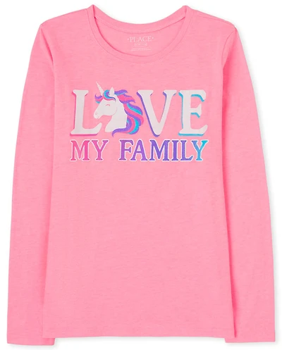 Girls Love My Family Graphic Tee