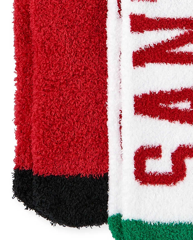 Adult Team Santa Cozy Socks 2-Pack