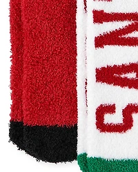 Adult Team Santa Cozy Socks 2-Pack