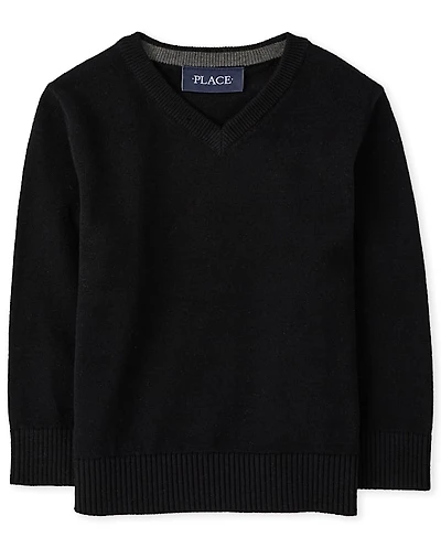 Toddler Boys V Neck Sweater