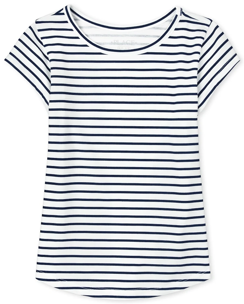 Girls Striped Tee Shirt