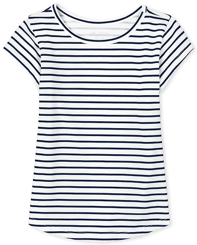 Girls Striped Tee Shirt