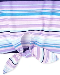 Girls Print Tie Front Top 2-Pack