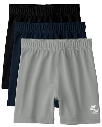 Baby And Toddler Boys Basketball Shorts 3-Pack