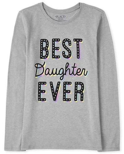 Girls Best Daughter Graphic Tee