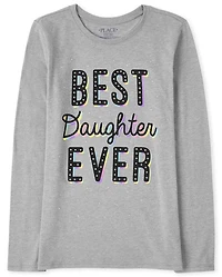Girls Best Daughter Graphic Tee