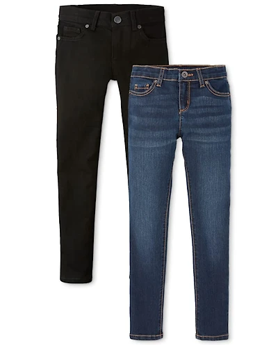 Lot de jeans basiques super skinny pour fille