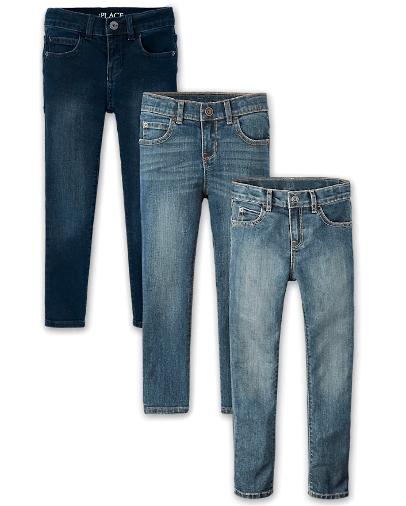 Boys Skinny Jeans 3-Pack