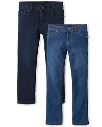 Girls Bootcut Jeans 2-Pack
