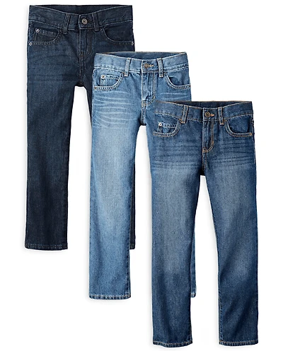 Boys Straight Jeans 3-Pack