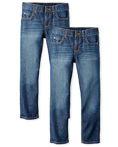 Boys Straight Jeans 2-Pack