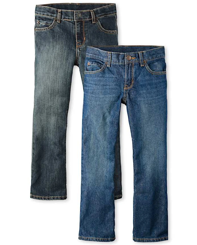Boys Bootcut Jeans 2-Pack