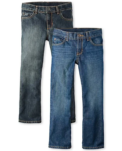 Boys Bootcut Jeans 2-Pack