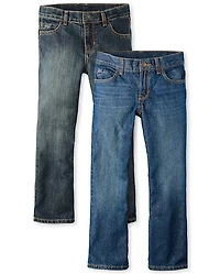 Boys Bootcut Jeans 2-Pack
