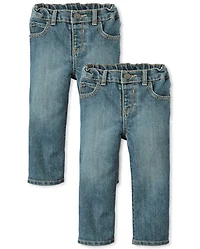 Baby And Toddler Boys Bootcut Jeans 2-Pack