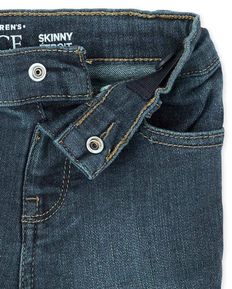 Lot de 2 jeans skinny basiques pour bébé et tout-petit garçon