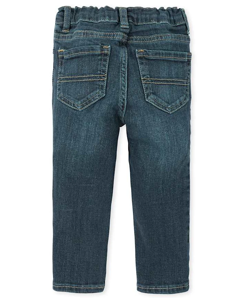 Lot de 2 jeans skinny basiques pour bébé et tout-petit garçon