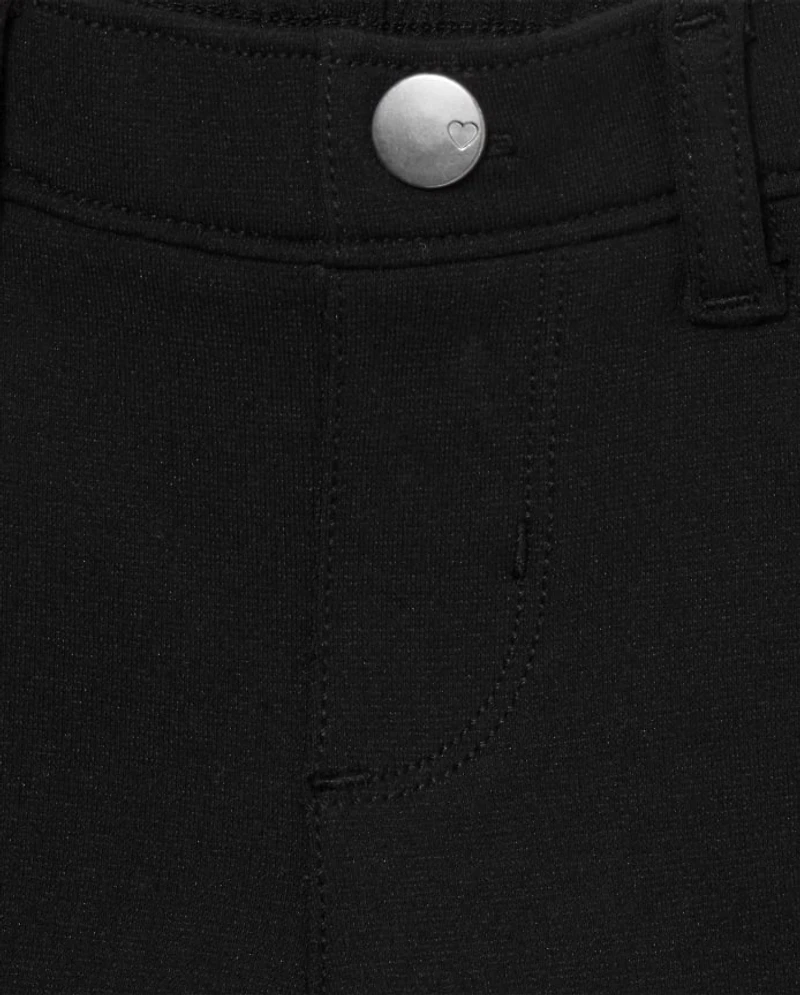 Toddler Girls Uniform Ponte Knit Pull On Jeggings 3-Pack