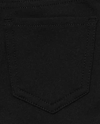 Toddler Girls Uniform Ponte Knit Pull On Jeggings 3-Pack