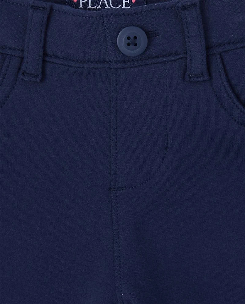 Lot de 2 jeggings à enfiler en tricot Ponte pour fille