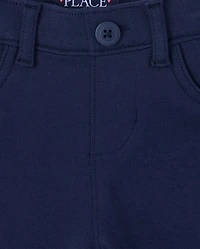 Lot de 2 jeggings à enfiler en tricot Ponte pour fille