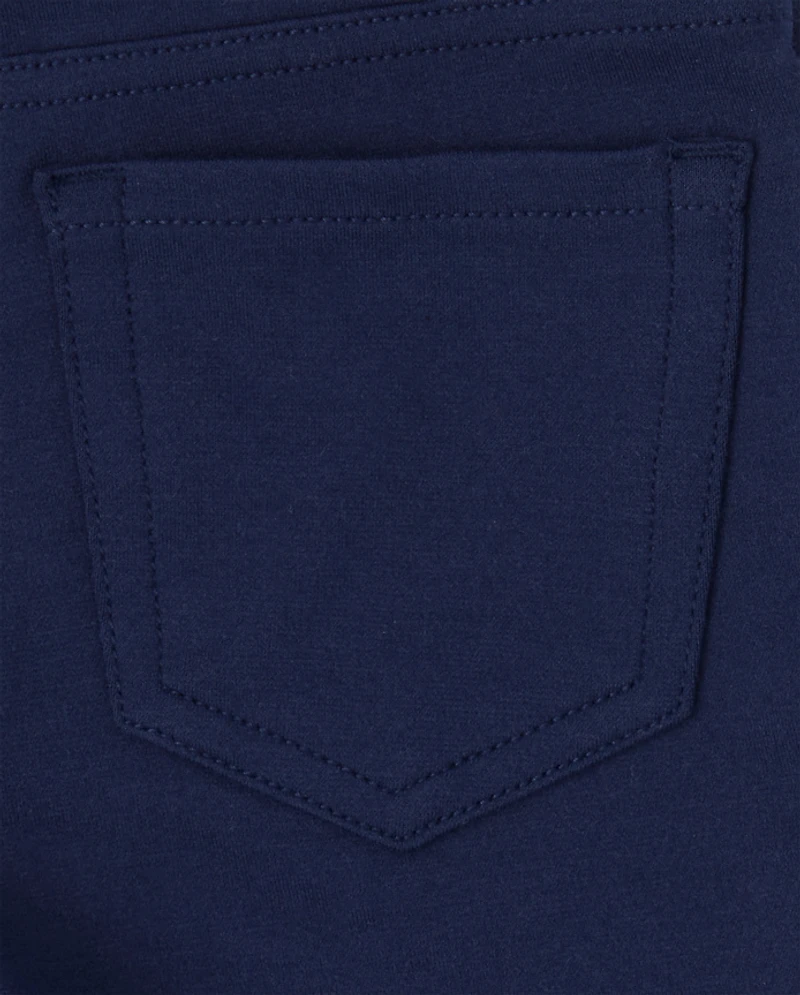 Lot de 2 jeggings à enfiler en tricot Ponte pour fille - Taille Plus