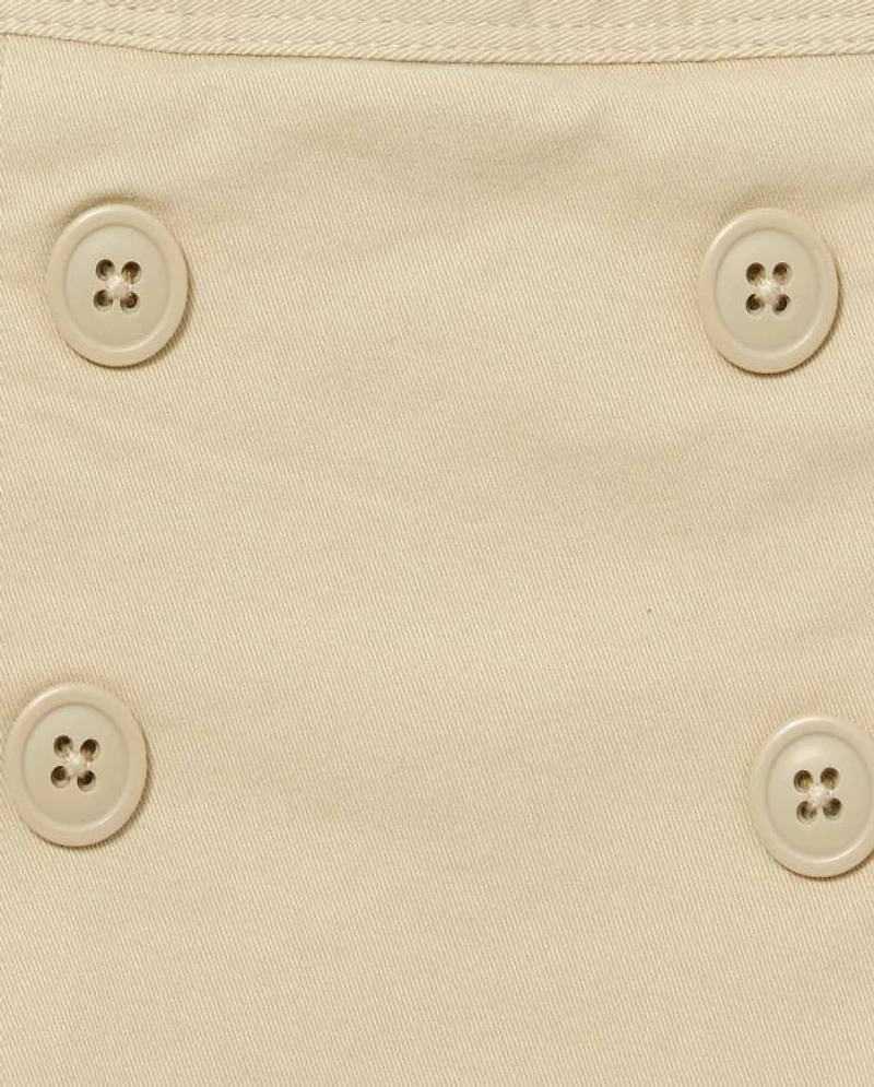 Girls Uniform Stretch Button Skort 2-Pack - Plus