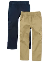 Boys Pull On Cargo Pants 2-Pack