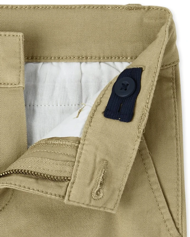 Boys Uniform Stretch Skinny Chino Pants -Pack