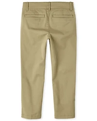 Boys Uniform Stretch Skinny Chino Pants -Pack