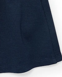 Toddler Girls Uniform Pleated Ponte Knit Button Skort 2-Pack