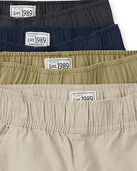 Boys Ripstop Pull On Cargo Shorts -Pack