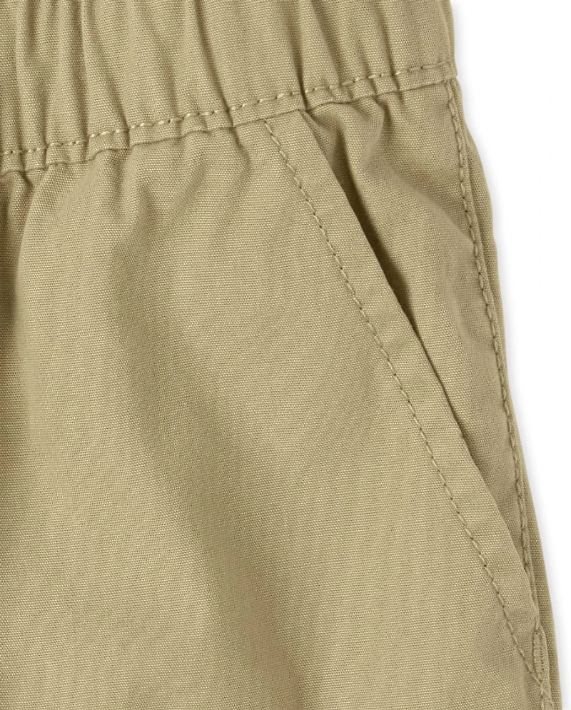 Baby And Toddler Boys Pull On Jogger Shorts 3-Pack