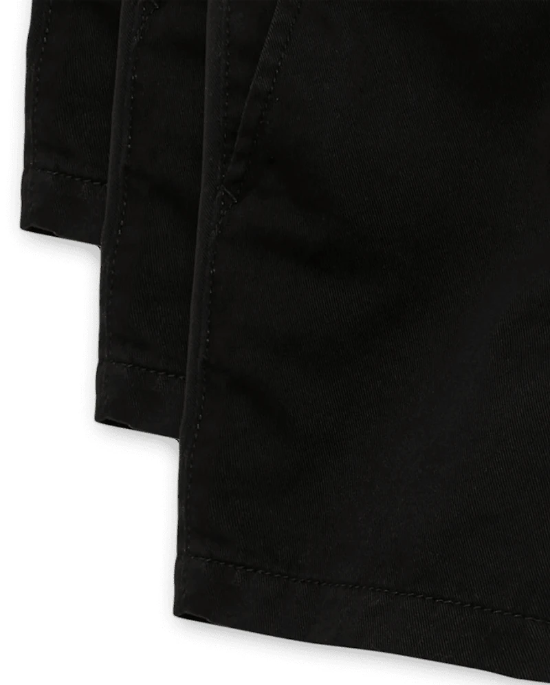 Baby And Toddler Boys Uniform Chino Shorts -Pack