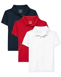 Boys Uniform Performance Polo 3-Pack