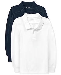 Kids Uniform Soft Pique Polo 4-Pack