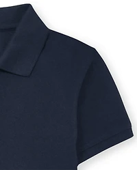 Boys Uniform Soft Pique Polo 10-Pack